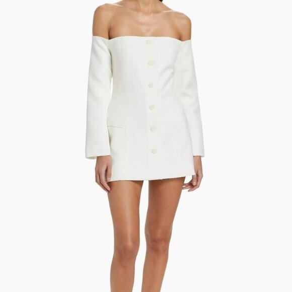 The Femm  Vale Off-the-Shoulder Minidress - Picture 1 of 3